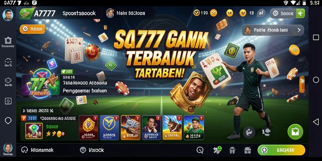Tampilan gameplay A7777 dengan opsi taruhan yang bervariasi.