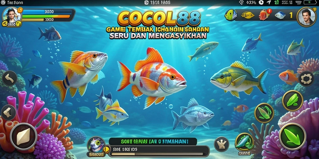 Gameplay menembak ikan yang seru dan mendebarkan di COCOL88.