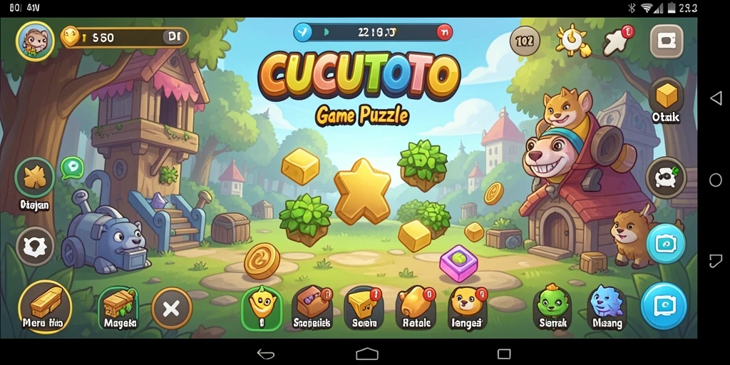 Tampilan gameplay seru CUCUTOTO yang penuh tantangan.
