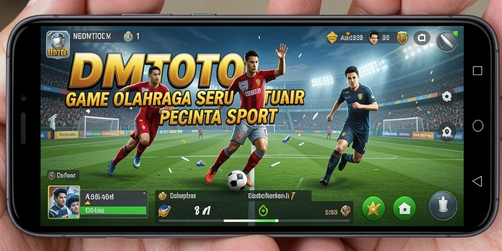 Tampilan gameplay menarik dalam DOMTOTO dengan aksi olahraga yang seru.
