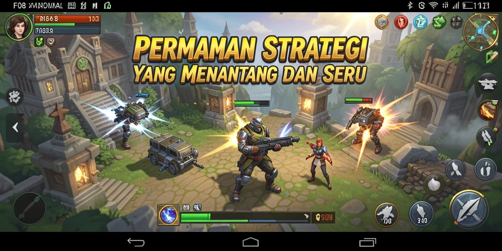 Screenshot F08 menampilkan gameplay taktis yang mendebarkan dan seru.