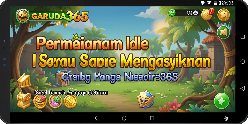 Tampilan gameplay GARUDA365 dengan karakter Idle yang menarik.