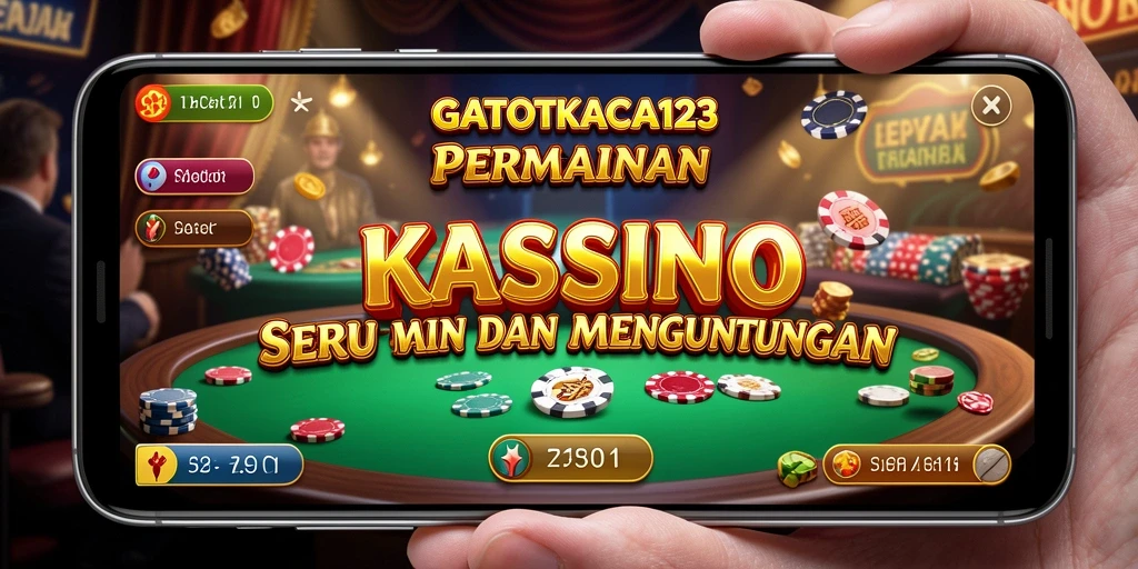 Screenshot utama GATOTKACA123 menampilkan gameplay kasino yang mendebarkan.