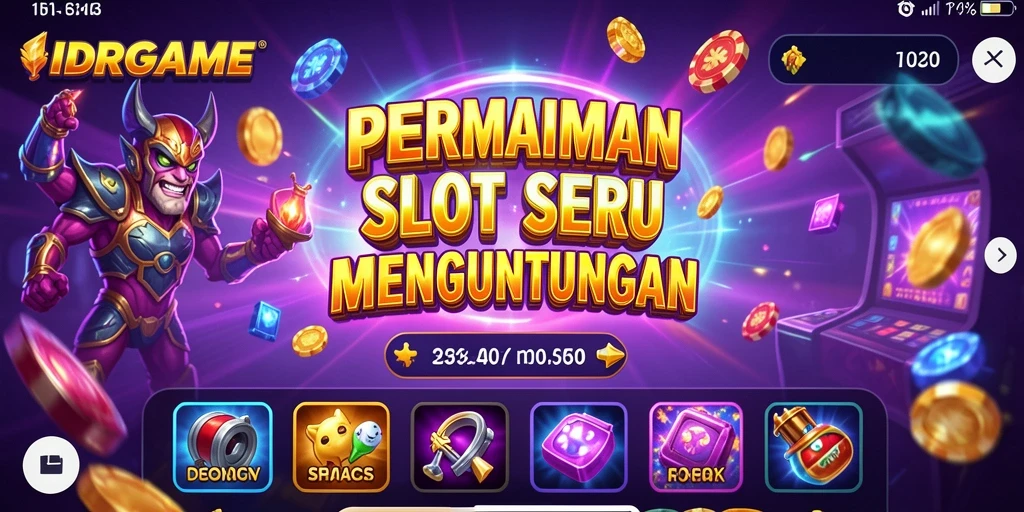 Screenshot gameplay Slot IDRGAME yang menampilkan keseruan permainan.