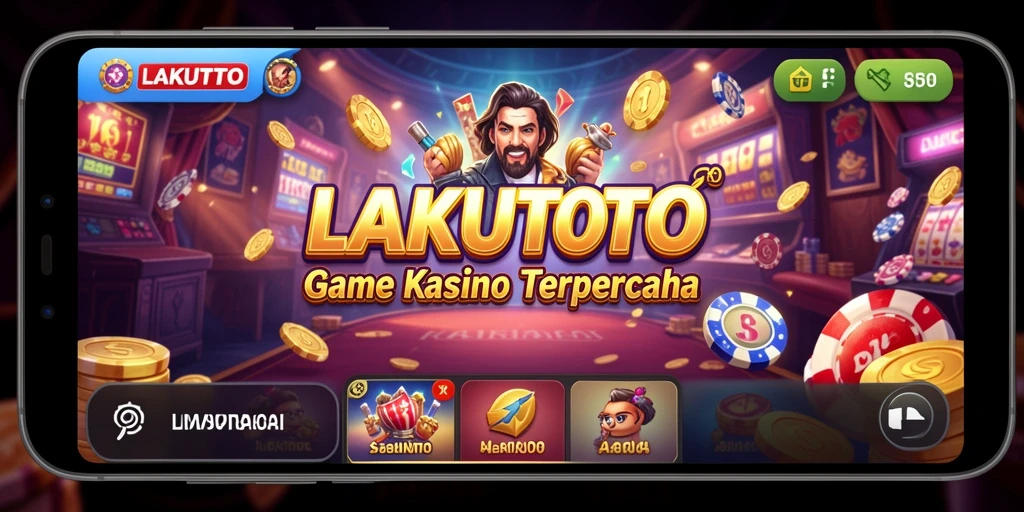 Tampilan gameplay LAKUTOTO yang menampilkan berbagai permainan Kasino menarik.
