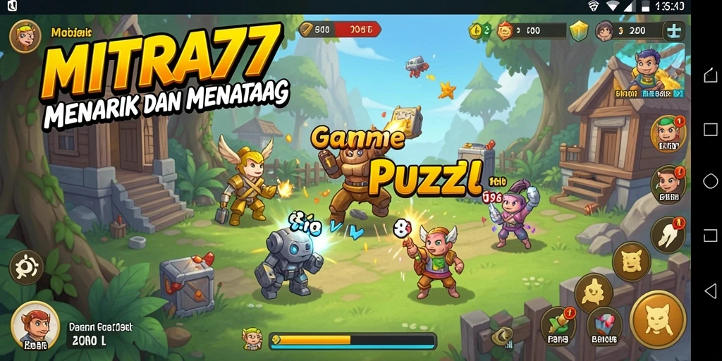 Tampilan gameplay seru dan menantang dari MITRA77.