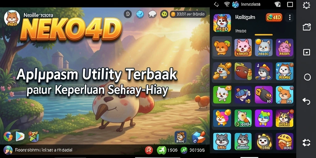 Tampilan antarmuka aplikasi NEKO4D yang intuitif dan menarik.