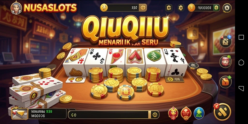 Screenshot gameplay QiuQiu yang seru dan interaktif.