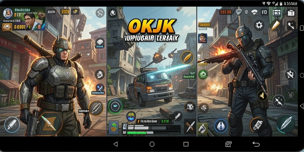 Tangkapan layar utama OKJK menampilkan dashboard dengan fitur utility yang lengkap.