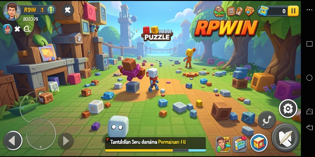 Tampilan gameplay seru dari RPWIN dalam permainan Puzzle.