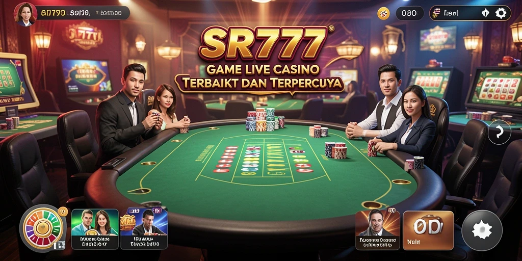 Tampilan gameplay Live Casino yang mendebarkan di SR777.