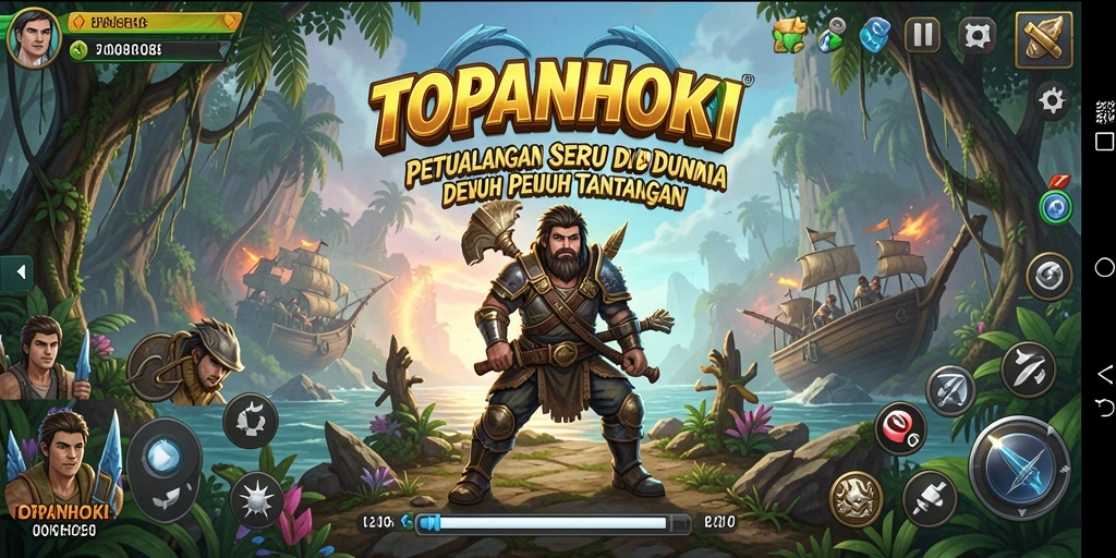 Tampilan gameplay yang seru dan menantang dalam TOPANHOKI.